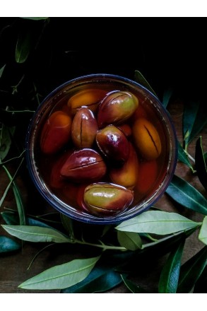 oliwki z krety kalamata w occie z pestką