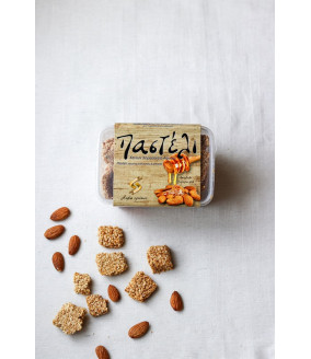 sezamki z migdałami pasteli polikala z krety z grecji ręcznie robione słodycze ciasteczka ciastka poli kala oliwa z krety