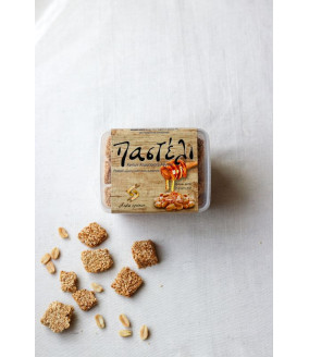 Sezamki z orzeszkami ziemnymi, ręcznie robione, naturalne Pasteli z Krety