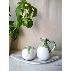 polikala.com ceramika z Krety, Laventzakis ceramics, kolor: złota zieleń