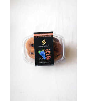 Ciastka z sokiem z winogron, ręcznie robione, naturalne Koulourakia z Krety