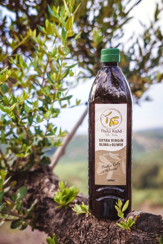niefiltrowana oliwa extra virgin poli kala