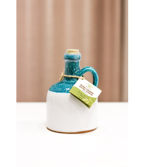 oliwa polikala niefiltrowana ceramika z krety z grecji od rolnika oliwa z oliwek poli kala biel turkus