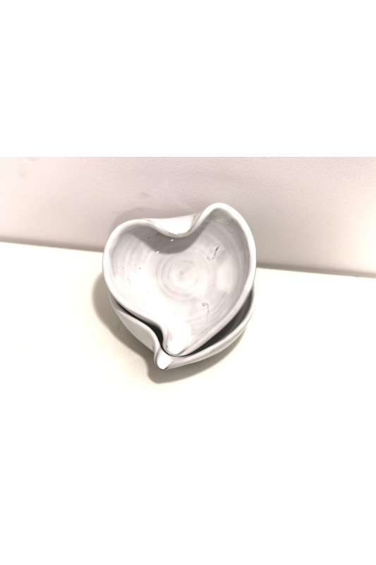 Miseczka serce "Biały". Ręcznie robiona...