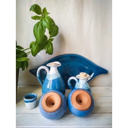 polikala.com ceramika z Krety, Laventzakis ceramics, kolor: błękit i biel