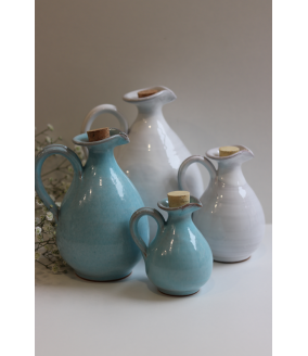 Dzbanek na oliwe III "Kobalt". Ręcznie robiona ceramika z Krety, 256