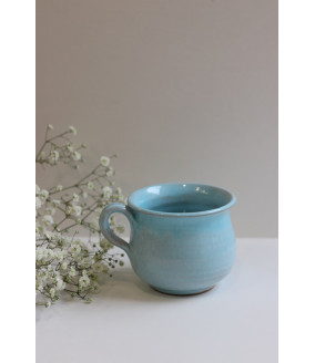 Kubek 'Beczułka' mniejszy "Błękit''. Ręcznie robiona ceramika z Krety, 603