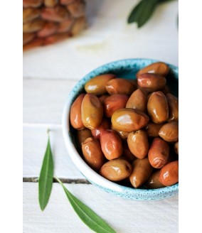 polikala oliwki kalamata w occie z czerwonego wina zielone pakowane próżniowo