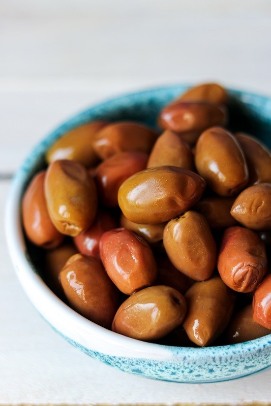 polikala oliwki kalamata w occie z czerwonego wina zielone pakowane próżniowo