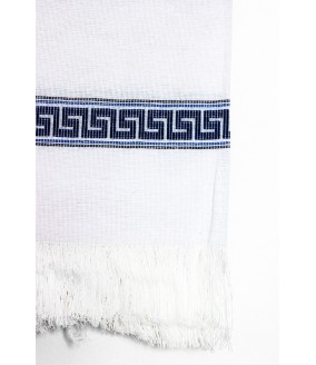 Tkany obrus z Krety polikala, ręcznie robiony obrus, ręcznie tkany tradycyjny obrus z Krety, z Grecji