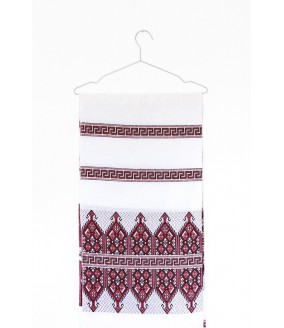 Tkany obrus z Krety polikala, ręcznie robiony obrus, ręcznie tkany tradycyjny obrus z Krety, z Grecji