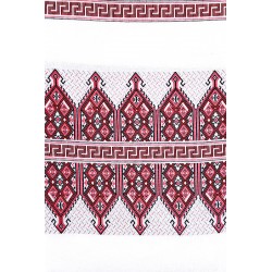 Tkany obrus z Krety polikala, ręcznie robiony obrus, ręcznie tkany tradycyjny obrus z Krety, z Grecji