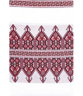 Tkany obrus z Krety polikala, ręcznie robiony obrus, ręcznie tkany tradycyjny obrus z Krety, z Grecji