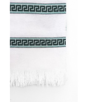 Tkany obrus z Krety polikala, ręcznie robiony obrus, ręcznie tkany tradycyjny obrus z Krety, z Grecji