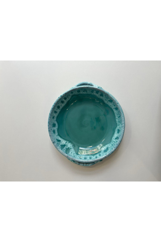 Miseczka do zapiekania "Turkus z bielą''....