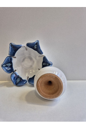 Solniczka na kwiatku "Biały z niebieskim". Ręcznie... 2