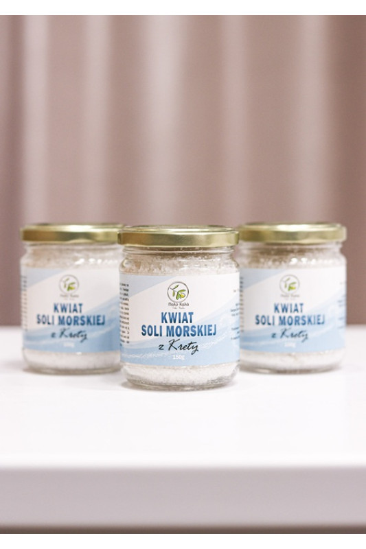 polikala sól morska kwiat soli ze sfakia z krety z grecji oliwa z krety z grecji oliwa z oliwek evoo