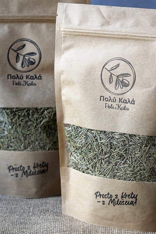 Oliwa z Krety polikala, rozmaryn z Krety 50g suszony rozmaryn zioła z Grecji zioła z Krety