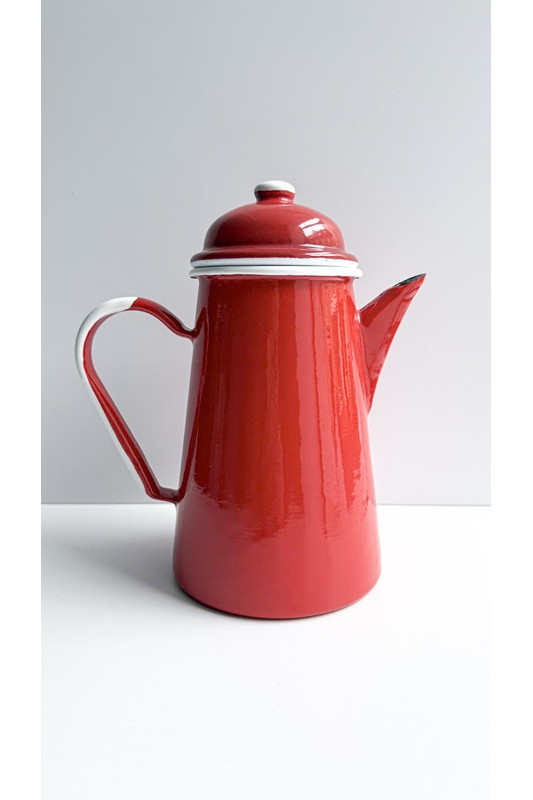 Kafejnik emaliowany poj. 1,3 l czerwony