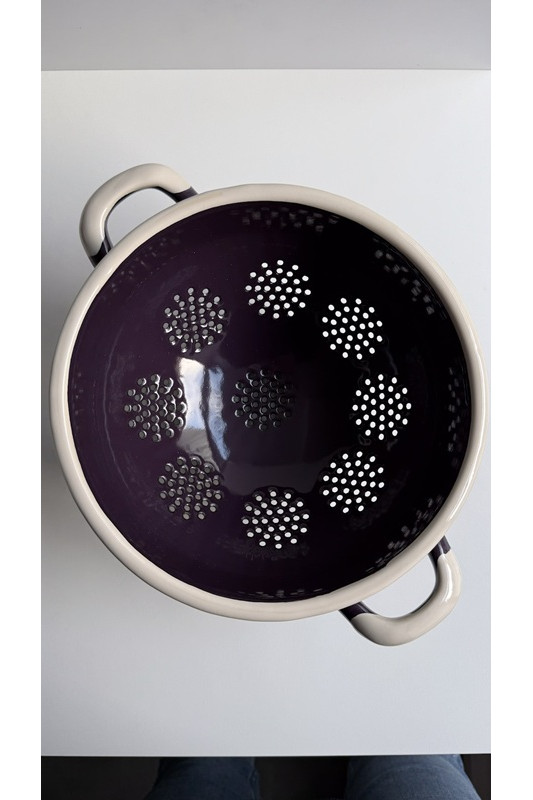 Durszlak na nóżce bakłażan