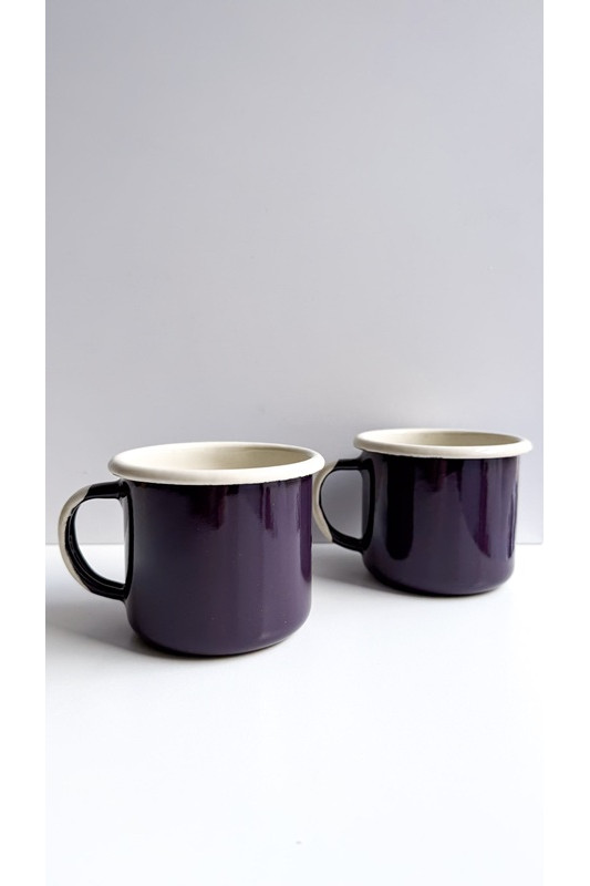 Emaliowany kubek prosty większy poj. 0,3 l...