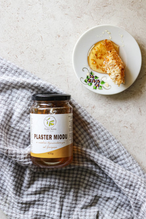 Naturalny plaster miodu w miodzie tymiankowym 450 g