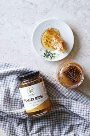 Naturalny plaster miodu w miodzie tymiankowym 450 g 2