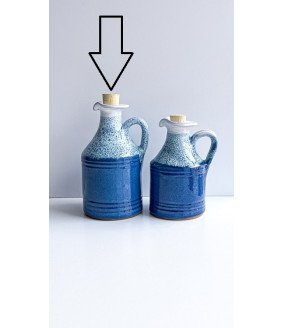 Dzbanek Prosty większy "Czerwono-Niebieski". Ręcznie robiona ceramika z Krety, 1311