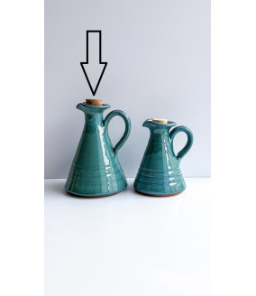 Dzbanek stożek większy "Kawa z bielą". Ręcznie robiona ceramika z Krety, 189