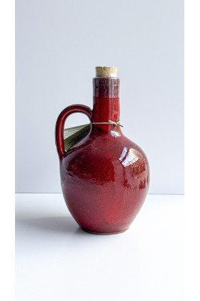 Niefiltrowana Oliwa Extra Virgin Poli Kala w ceramicznej butelce - czerwony, zbiór 2025, LIMITOWANA, 500 ml 2