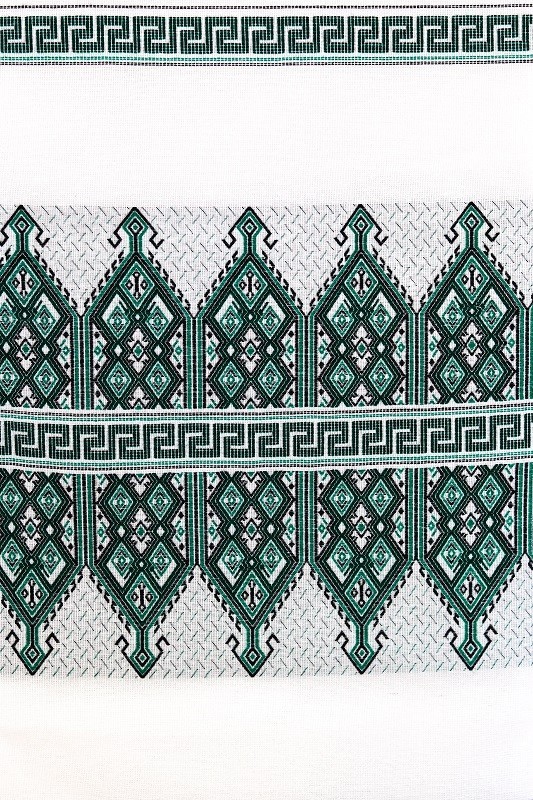 Tkany obrus z Krety polikala, ręcznie robiony obrus, ręcznie tkany tradycyjny obrus z Krety, z Grecji