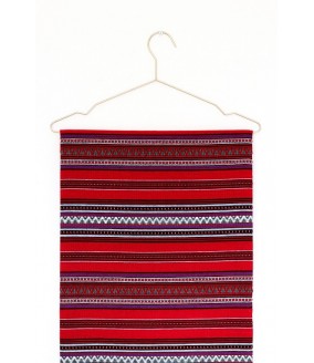 Tkany obrus z Krety polikala, ręcznie robiony obrus, ręcznie tkany tradycyjny obrus z Krety, z Grecji