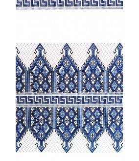 Tkany obrus z Krety polikala, ręcznie robiony obrus, ręcznie tkany tradycyjny obrus z Krety, z Grecji