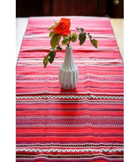 Tkany obrus z Krety polikala, ręcznie robiony obrus, ręcznie tkany tradycyjny obrus z Krety, z Grecji bieżnik