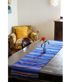 Tkany obrus z Krety polikala, ręcznie robiony obrus, ręcznie tkany tradycyjny obrus z Krety, z Grecji bieżnik